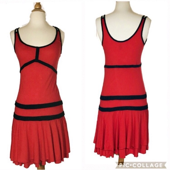 Diane Von Furstenberg Dresses & Skirts - Diane Von Furstenberg Red Jersey Knit Sundress